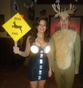 Deer in Headlights Couples Costume